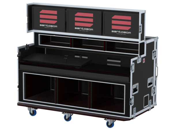Video Controller Flight case Regie Tricaster TC1, 3 screens